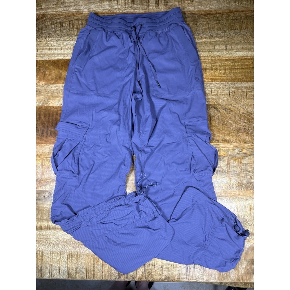 Lululemon Dance Studio Cargo Pants Womens XS Purple Drawstring Hiking